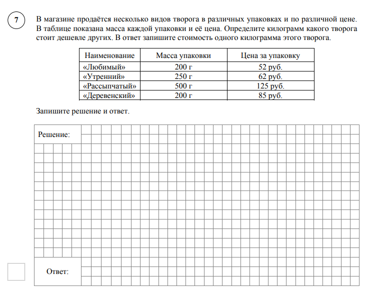 ВПР по математике 5 класс. Демоверсия 2023 года