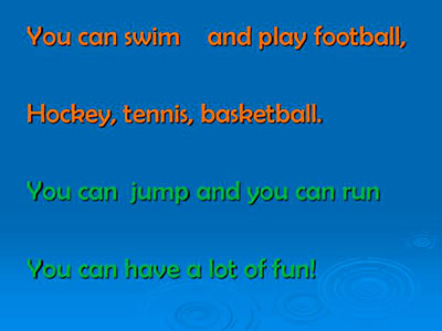 Конспект открытого урока английского языка по теме «Sport is fun», 7 класс