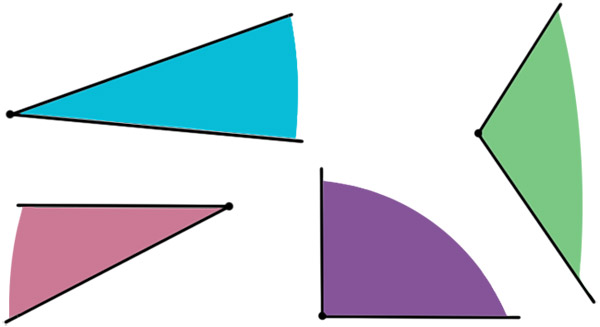 Конспект урока по математике, 1 класс. Угол