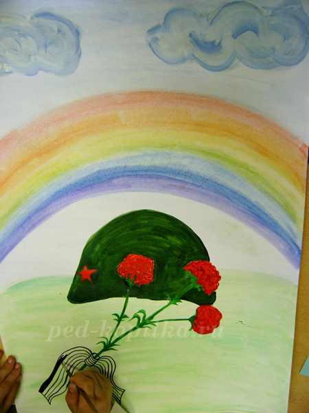 Конспект урока рисования во 2 класса. Тема: День Победы