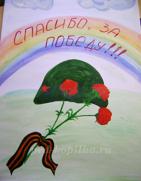 Конспект урока рисования во 2 класса. Тема: День Победы