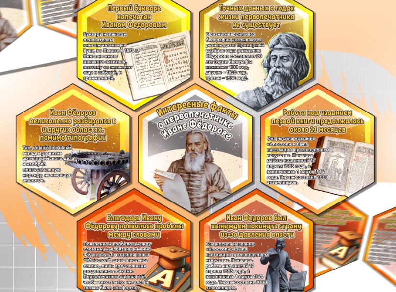 Рабочие листы 9 января 2024 года 450 лет «Азбуке» Ивана Фёдорова