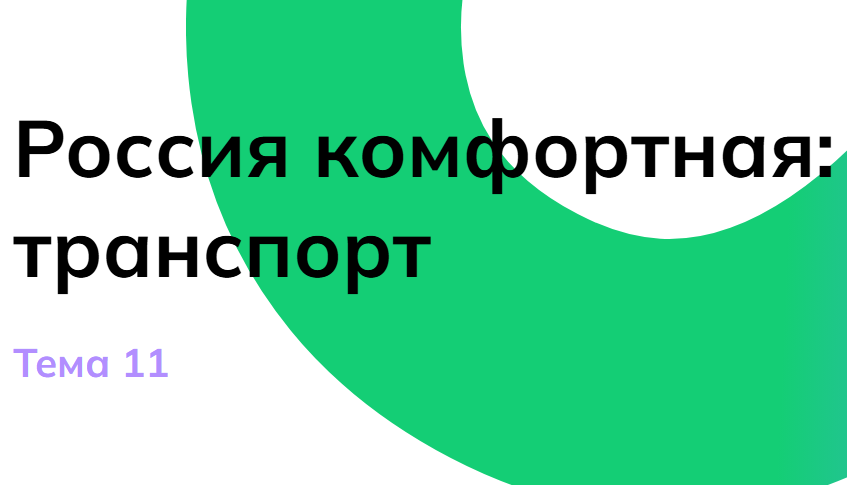 Мои горизонты 21 ноября 6 класс «Россия комфортная: транспорт»