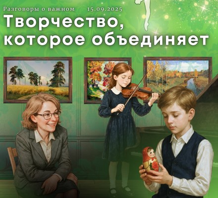 Оформление доски «Творчество, которое объединяет» 15.09.2025