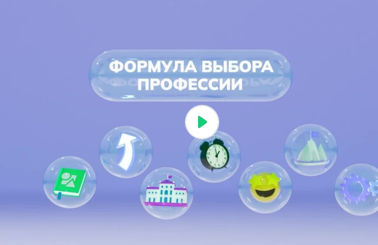 Видеоролик о формуле выбора профессии