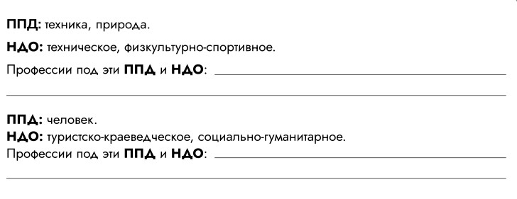 Игра-упражнение: работа с формулой профессии