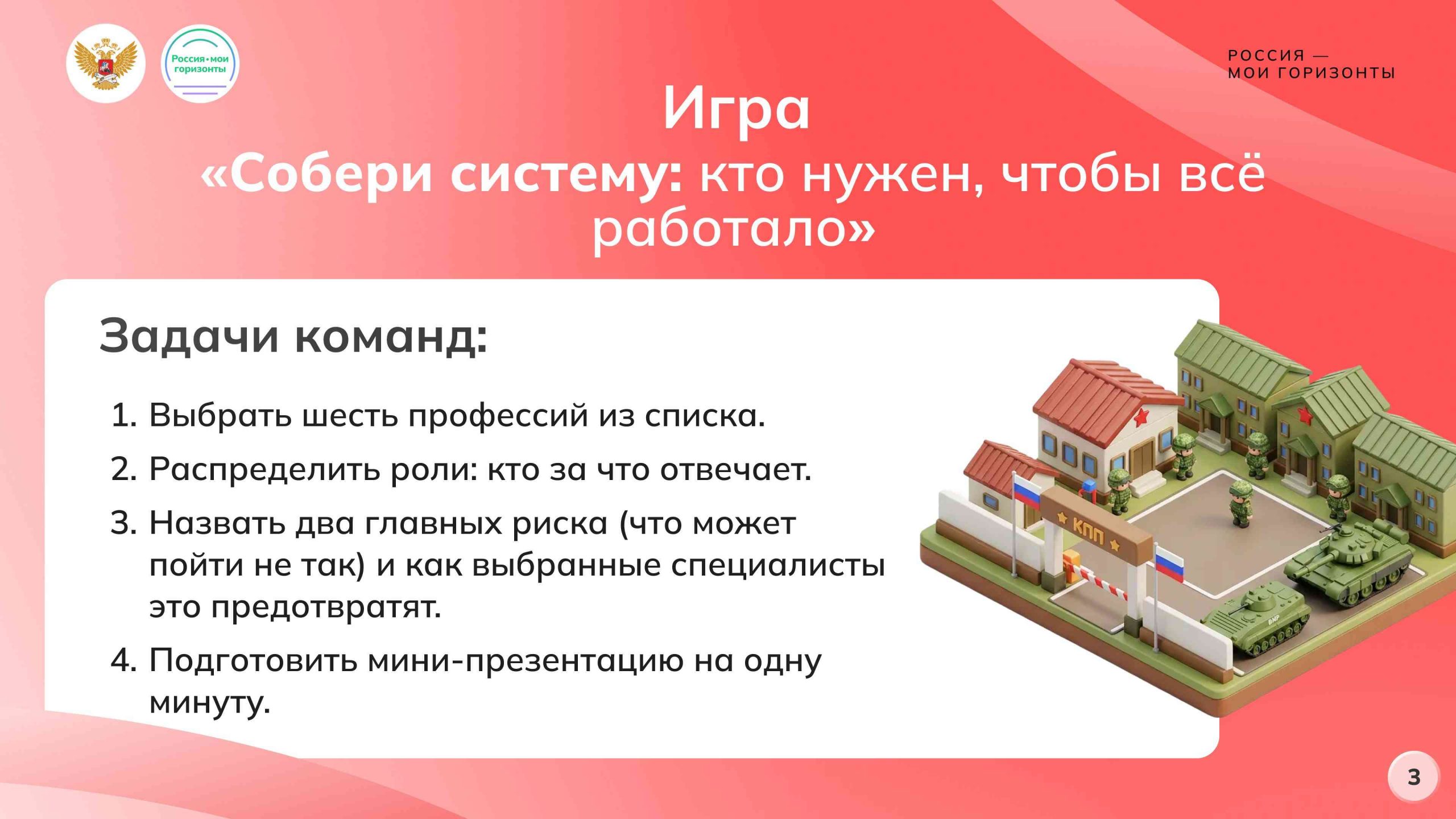 Групповая работа «Собери систему: кто нужен, чтобы всё работало»