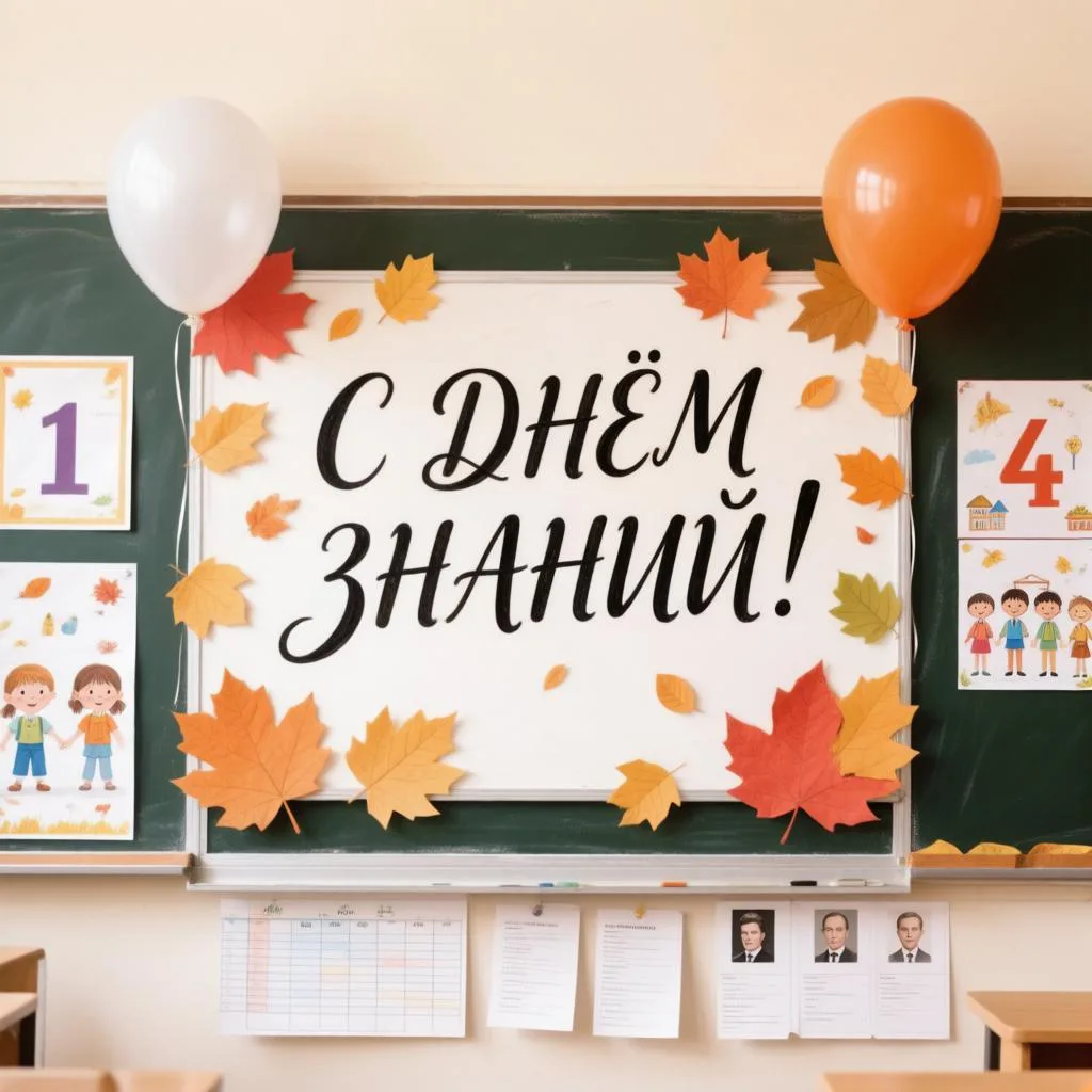 Оформление доски к 1 сентября 2026 «День знаний»