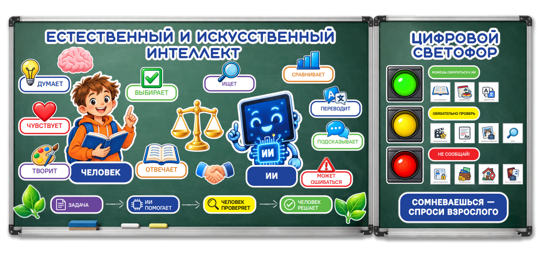 Оформление доски РОВ 21 сентября 2026 «Естественный и искусственный интеллект»
