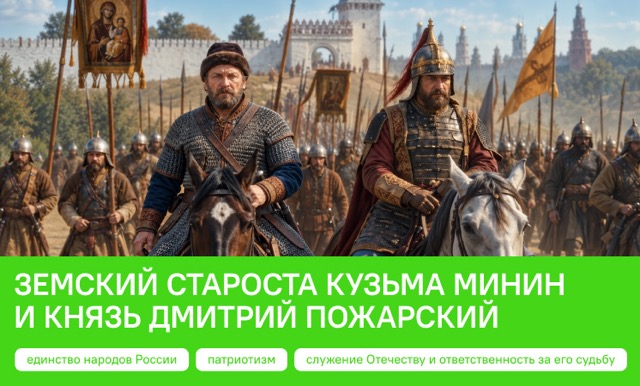 О важном 02.11.2026 для 6-7 класса "Земский староста Кузьма Минин и князь Дмитрий Пожарский"